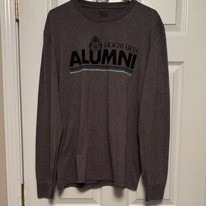 Hogwarts Alumni Charcoal Long Sleeve Tee